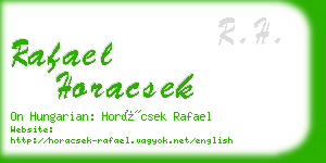 rafael horacsek business card